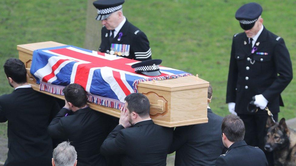 Funeral being carried