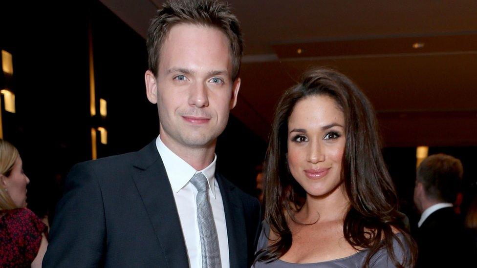 Patrick J Adams and Meghan Markle