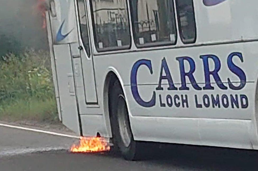 Bus fire