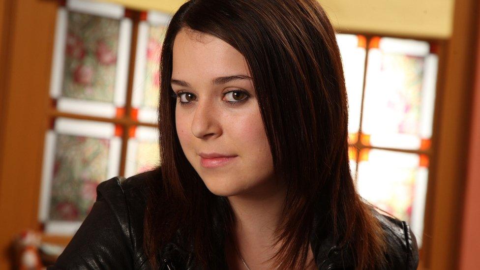 Dani Harmer as Tracy Beaker in the BBC series