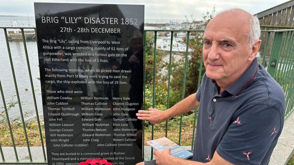 Neil Gale at the new memorial