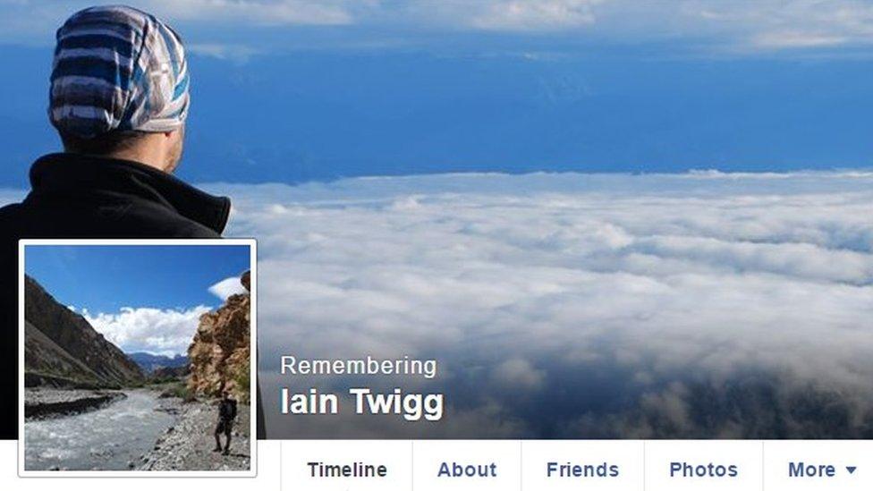 Iain Twigg's memorial page