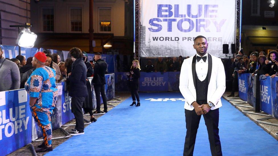 Rapman at the Blue Story premiere