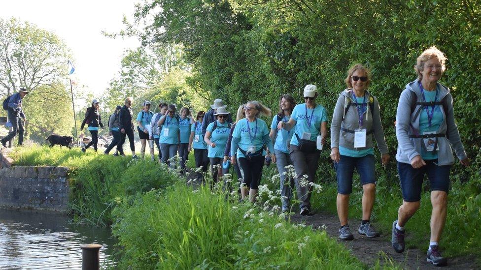 People taking part in the Walk of Life