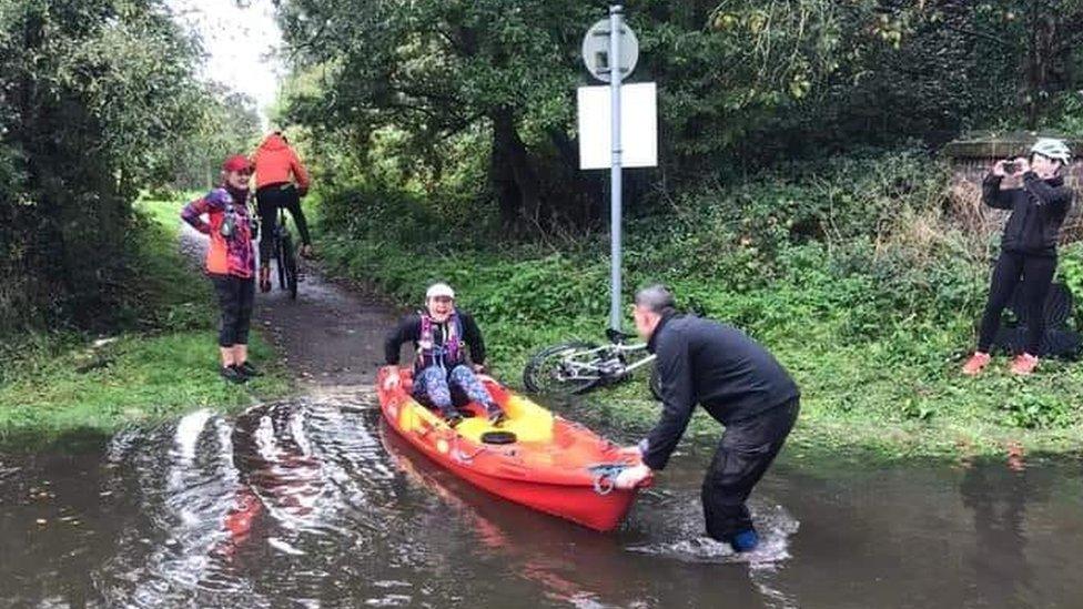 Alban Way flooding