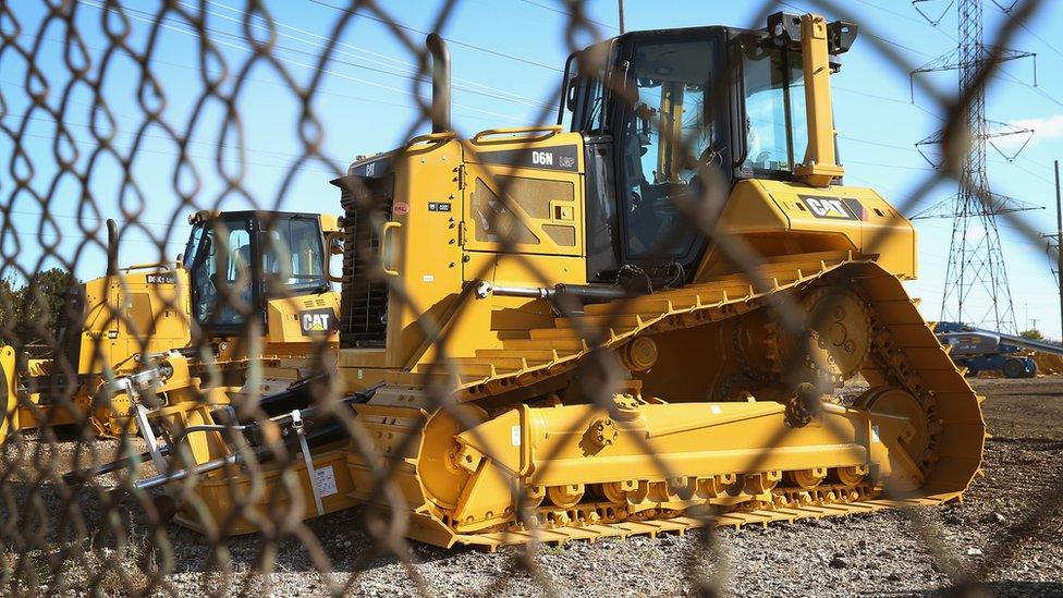 Caterpillar bulldozers