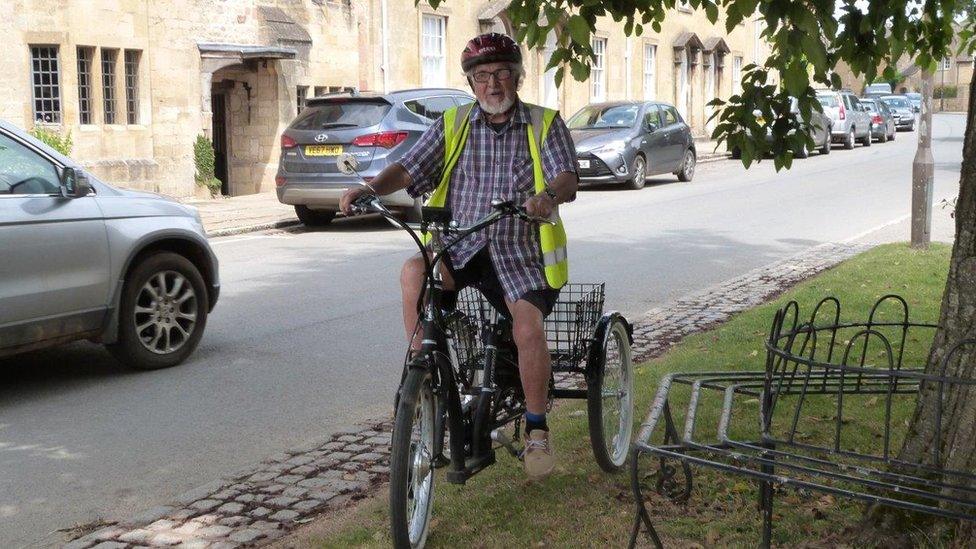 Ken on his bike