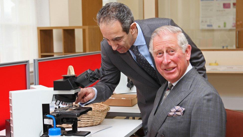 Prince Charles with Dr Corrado D'Arrigo