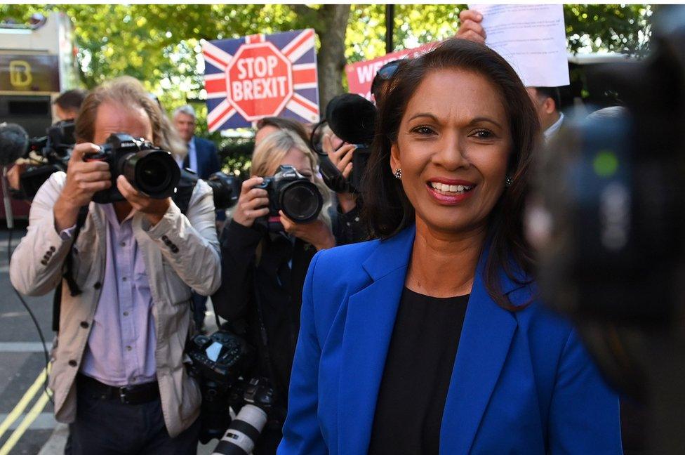 Gina Miller after winning her legal challenge in the Supreme Court