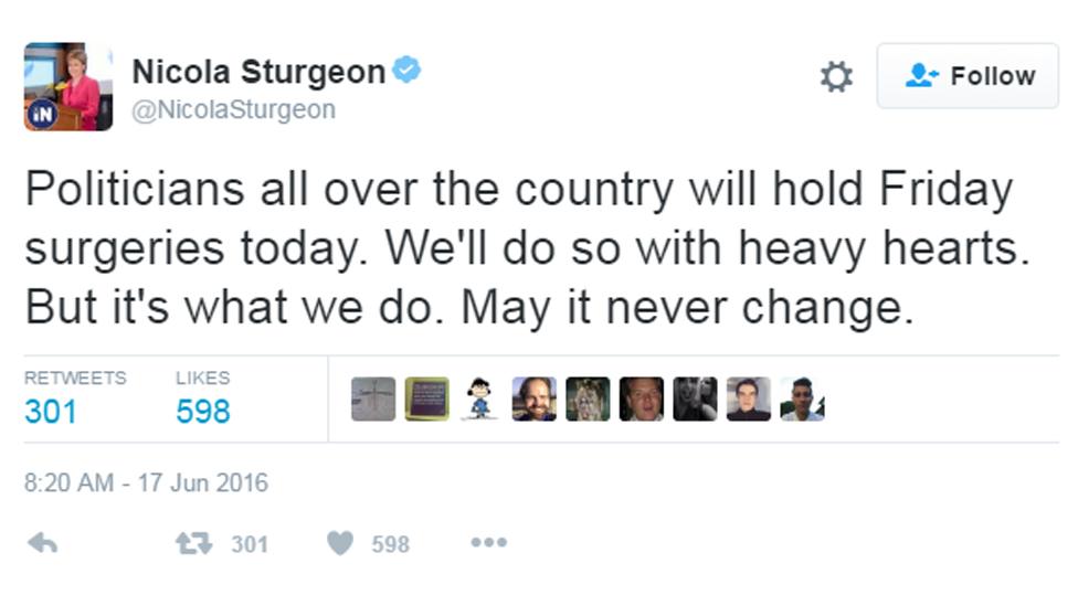 Nicola Sturgeon tweet