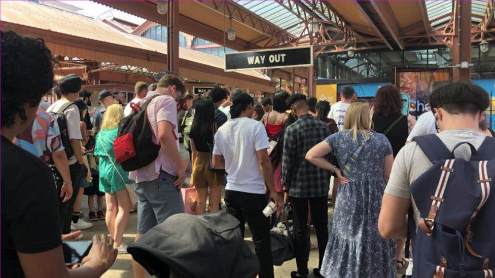 Passengers at Moor Street