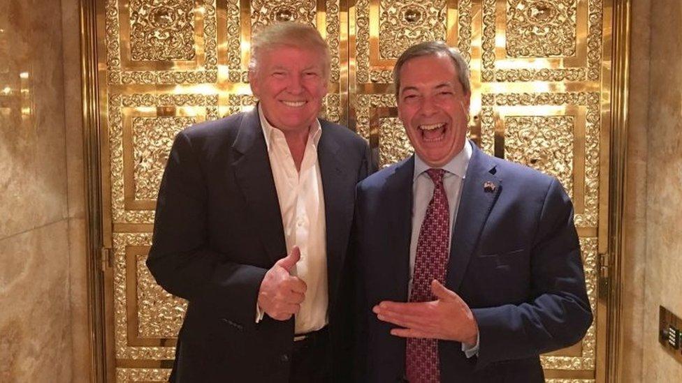 Donald Trump and Nigel Farage