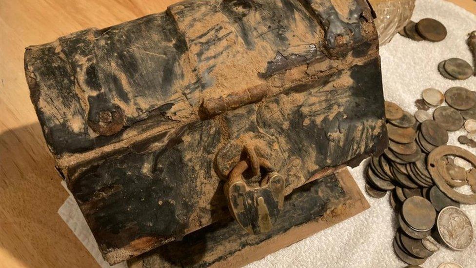 Treasure chest found on beach