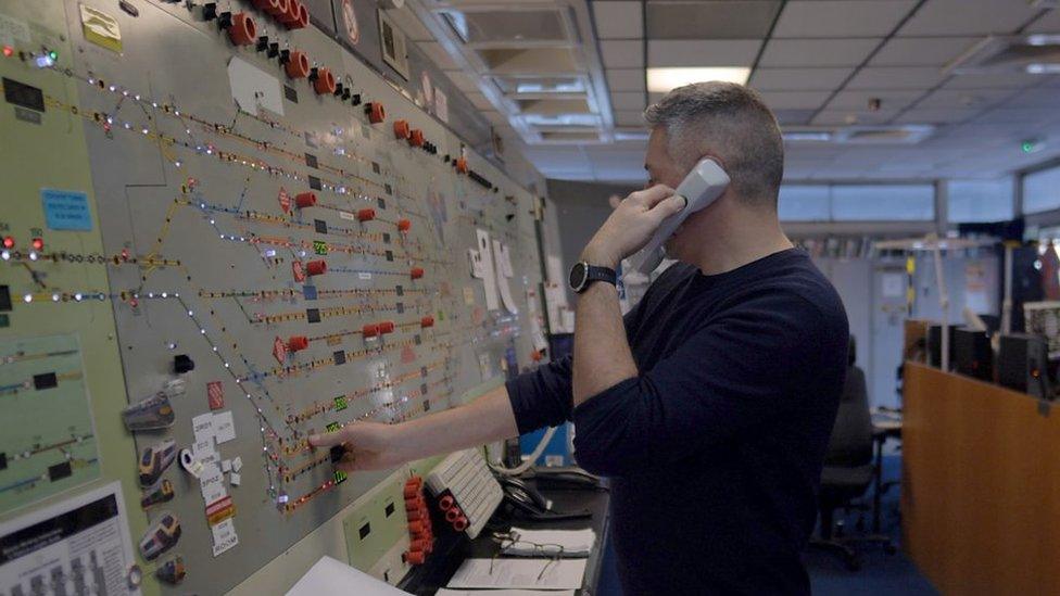 Rob Fraser at work in New Street signal box