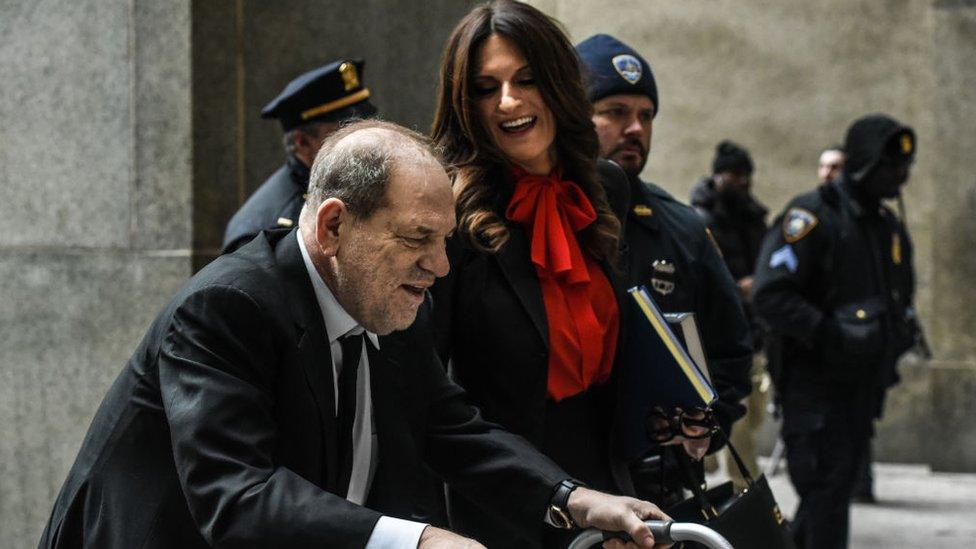 Harvey Weinstein and his attorney Donna Rotunno,