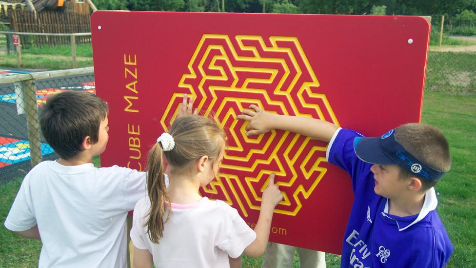 A finger maze made by Mr Fisher