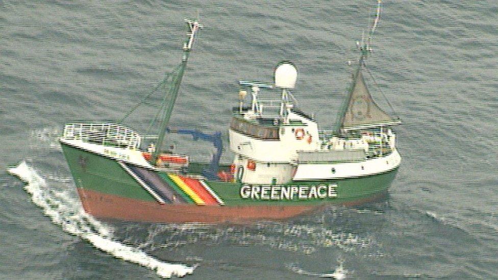 Greenpeace boat