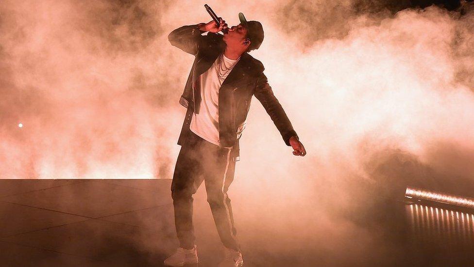 Jay-Z on stage