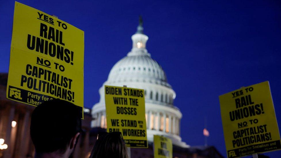 Labour activists in Washington DC