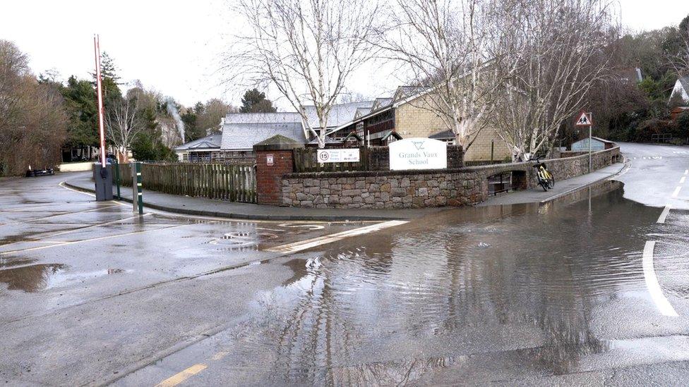 Grands Vaux school flooding