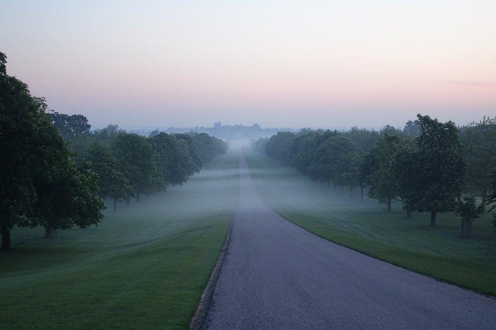 Sunrise over Windsor Castle