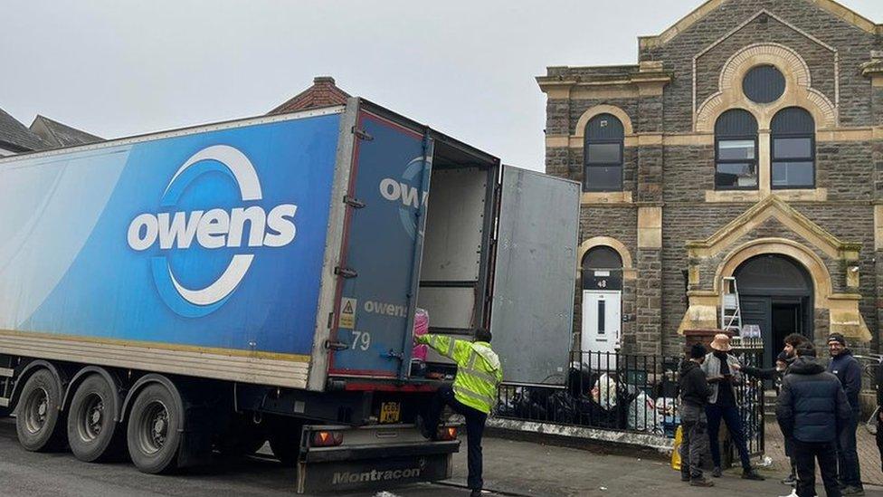 Newport Diyanet Education Community Centre has sent two vans and a lorry full of donations