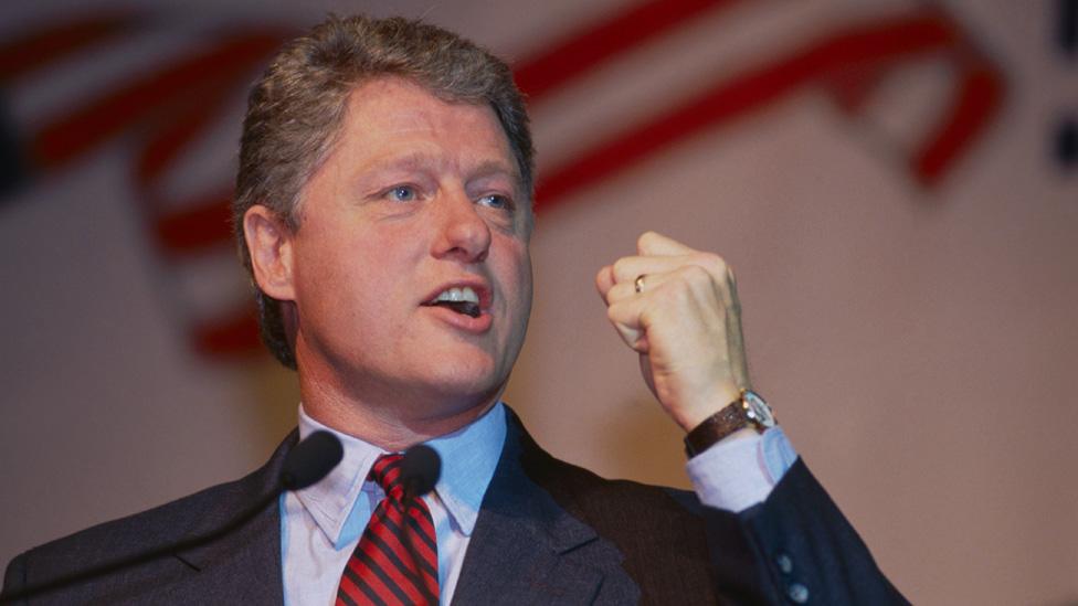 Bill Clinton during the 1991 US presidential campaign