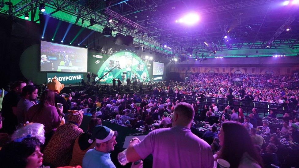 Fans at Ally Pally