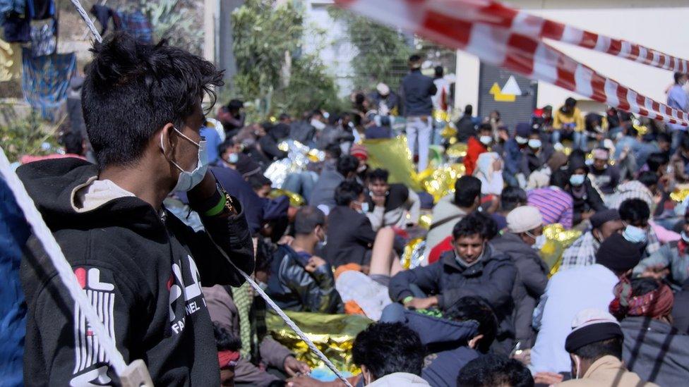 Arrivals on Lampedusa