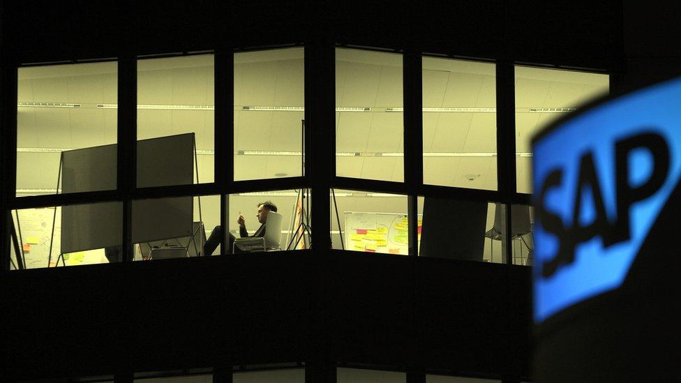 A general view of the headquarters of SAP AG, Germany's largest software company on January 8, 2013 in Walldorf, Germany.