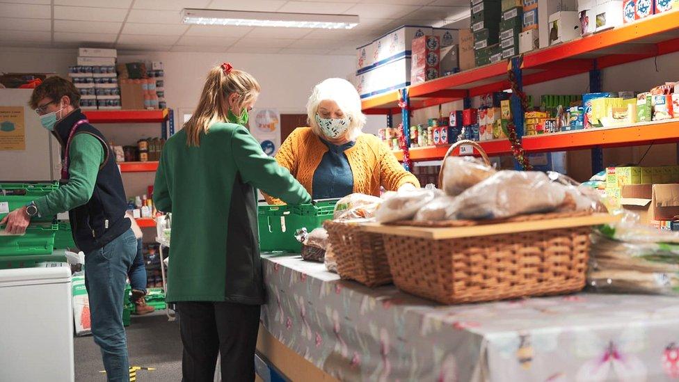 Allison Todd and volunteers at Mercy in Action's Bath HQ