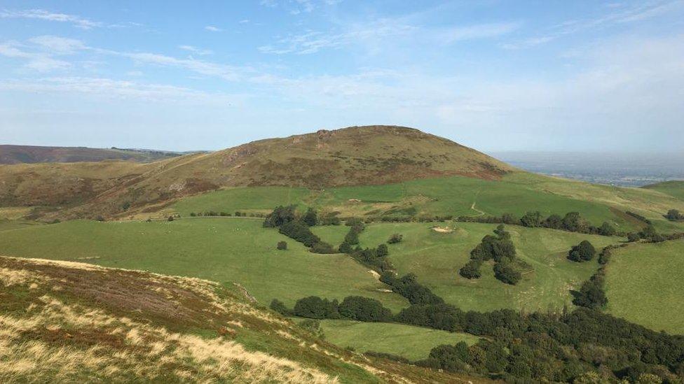 The view of Caer Caradoc from Wilstone Hill