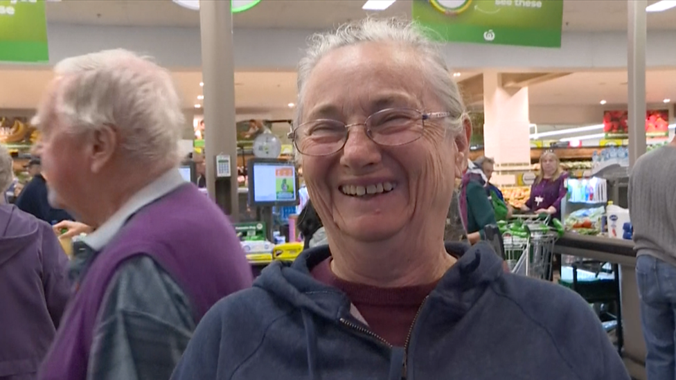 Shopper at Woolies