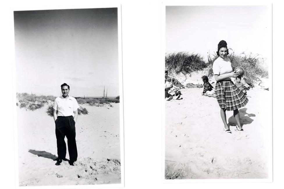 Raphael and Fanny at the beach