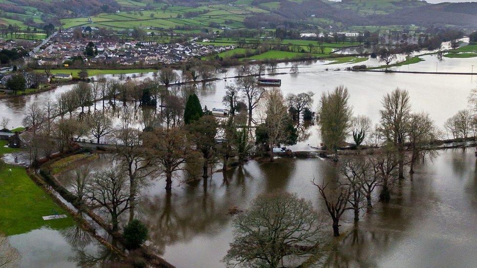 Flooding in Conwy Valley
