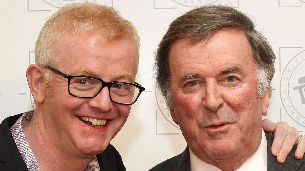 Chris Evans with Sir Terry Wogan