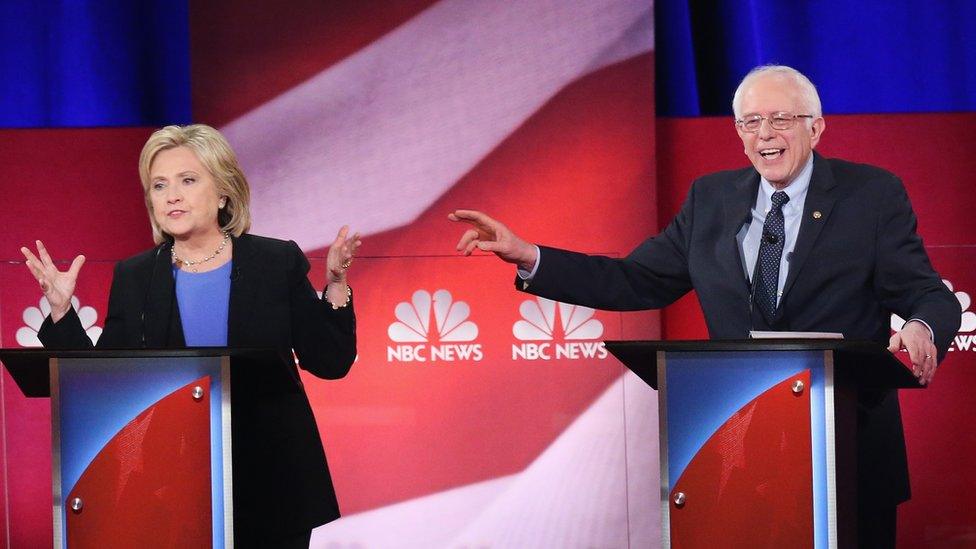 Clinton and Sanders