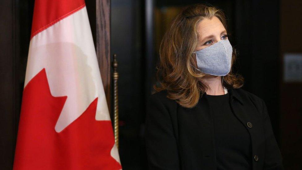 Canadian Deputy Prime Minister and Finance Minister Chrystia Freeland