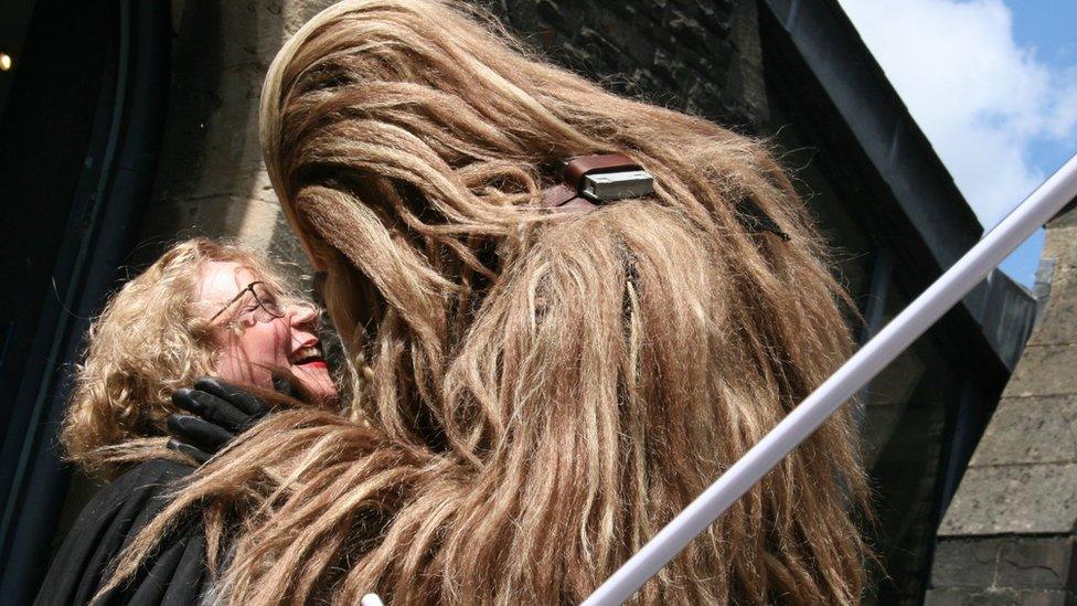 Chewbacca and Rev Charlotte Ruston