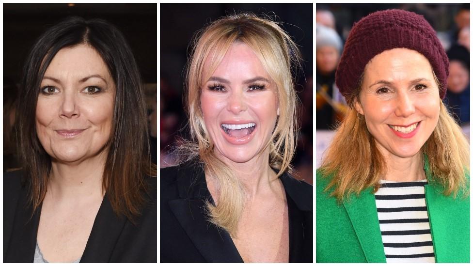 Fiona Allen, Amanda Holden and Sally Phillips