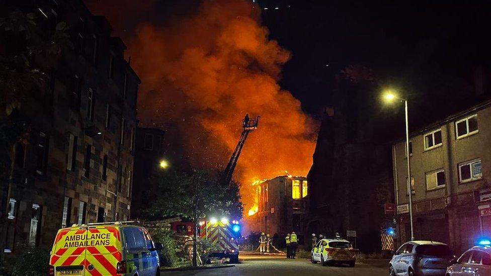 Robert Street, Port Glasgow fire