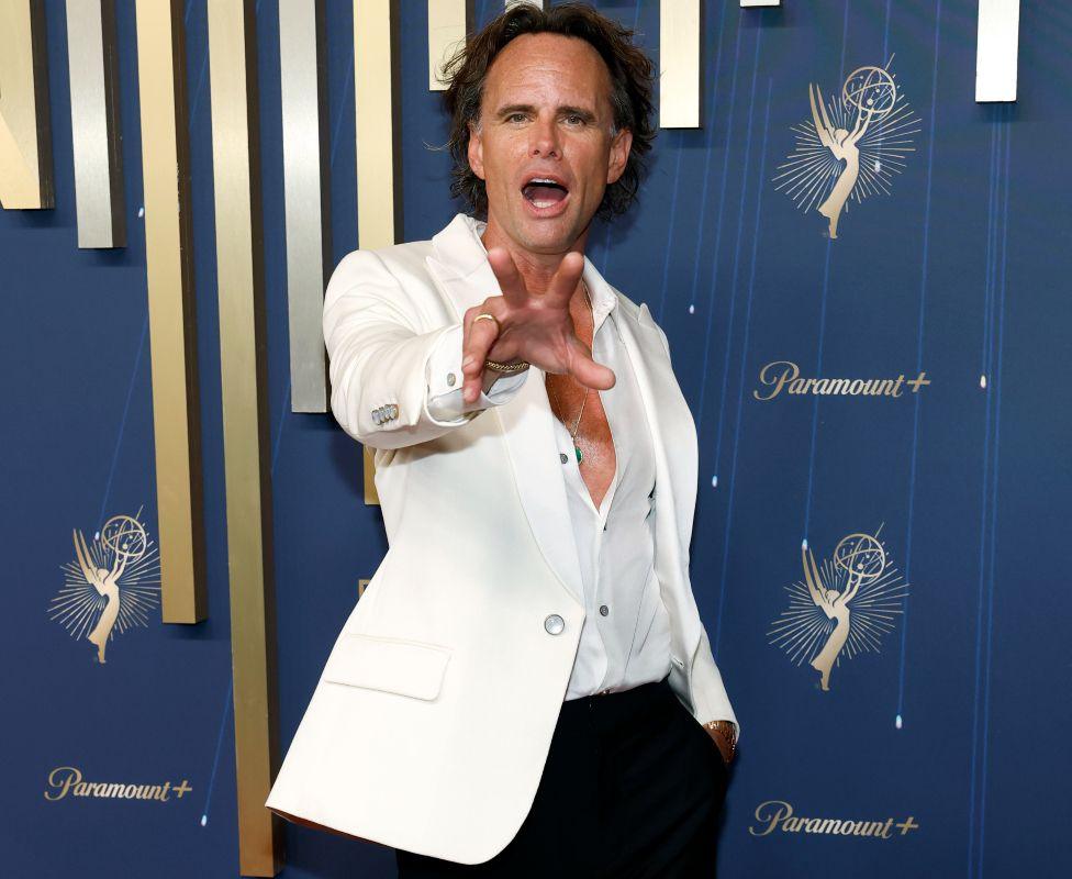 Walton Goggins attends the 77th Primetime Emmy Awards at Peacock Theater on September 14, 2025 in Los Angeles, California