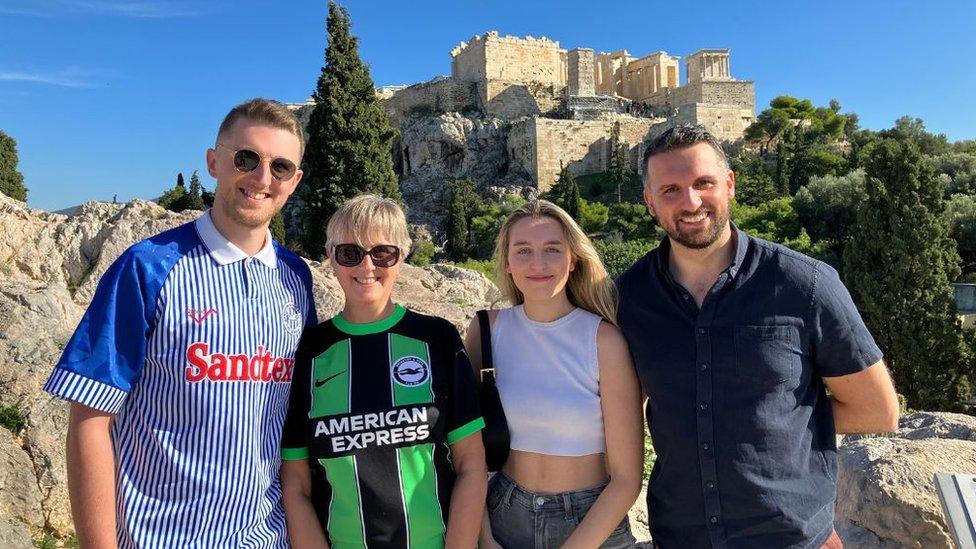 The Challen family in Athens