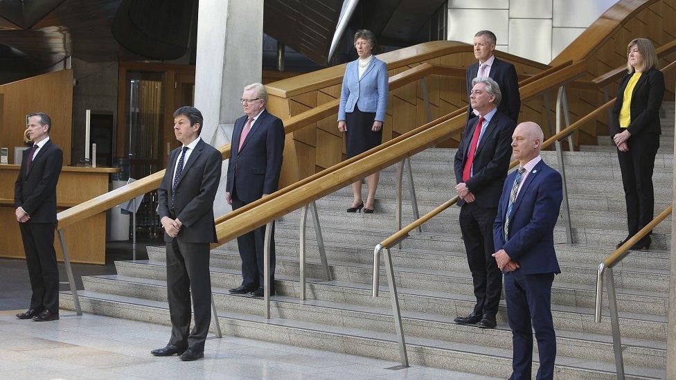 Politicians at Holyrood