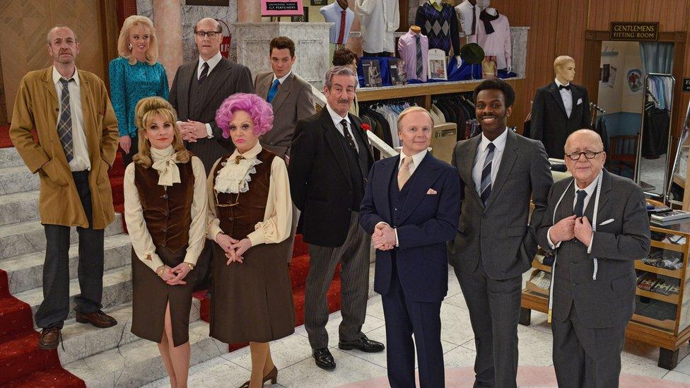 The cast of Are You Being Served