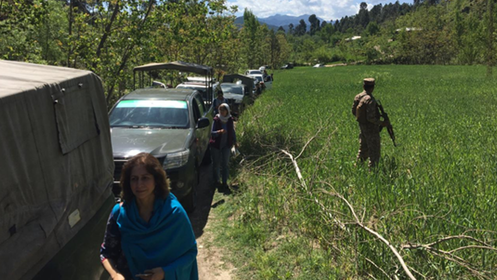 Media visit Balakot, Pakistan, 10 April