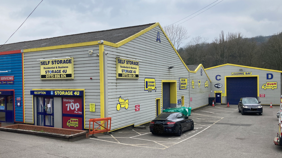 The outside of Quick Self Storage, Ambergate