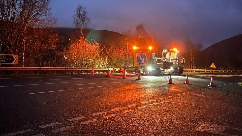 Road closures in place near Burns Farm