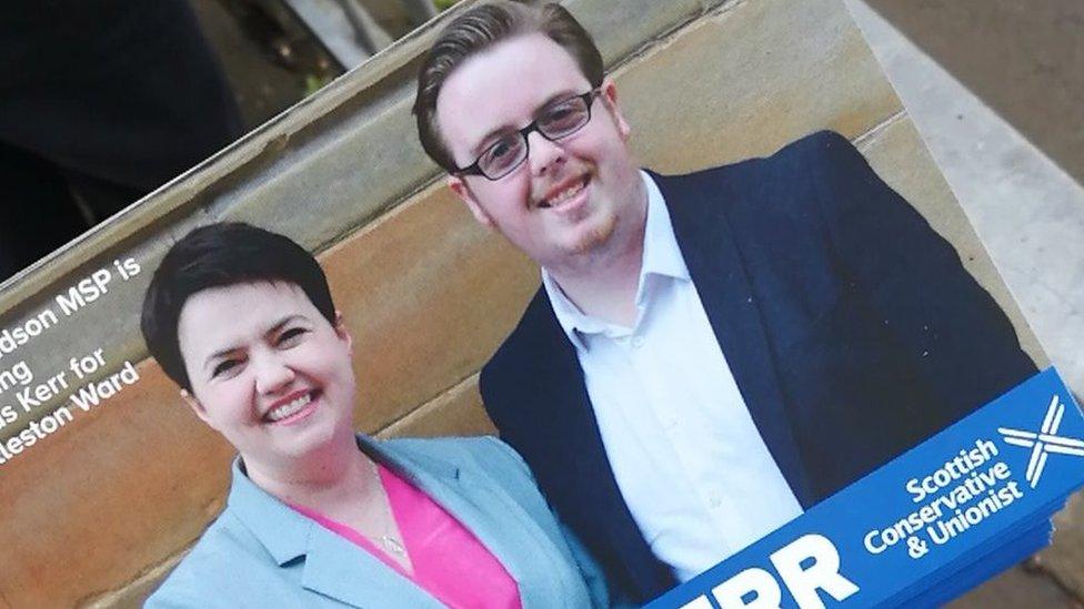 Leaflet with Thomas Kerr and Ruth Davidson