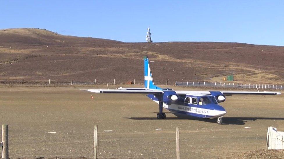 Plane arriving with vaccine